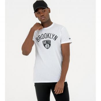 Camiseta New Era NBA Brooklyn Nets para Hombre en Color Blanco