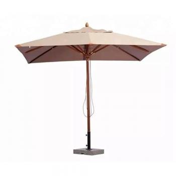 Sombrilla de Jardín de Madera Hidrófuga con Poleas 3x3 m Sun Top Exclusive