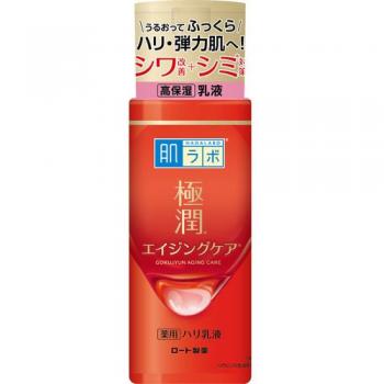 Emulsión Hidratante Hada Labo Gokujyun Alpha 140ml - Loción Firmante Medicada Rohto Mentholatum