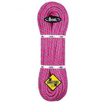 Cuerda dinámica Beal Tiger Unicore 10 mm con recubrimiento seco fucsia de 50 m