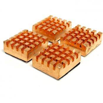 Juego de 4 cobre VGA RAM unidad de refrigeración de 13 x 13 mm