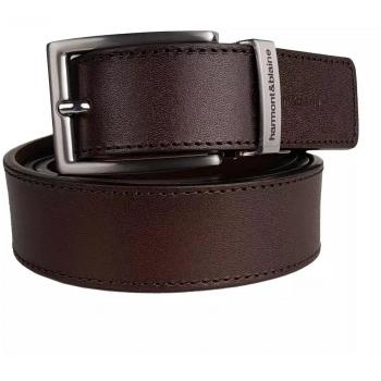 Harmont & Blaine Brown Leather Di Calfskin Belt - 110 cm / 44 Inches