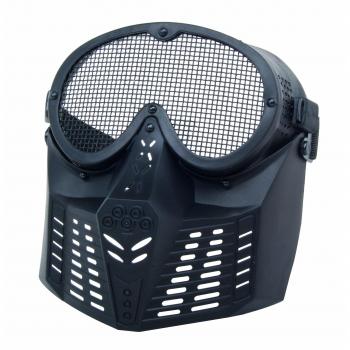 GSG - Máscara con rejilla metálica, color negro, 204249