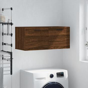 Mueble de pared Roble Marrón 80x36,5x35 cm madera multicapa