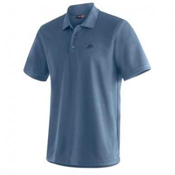 Maier Sports Ulrich Men's Short Sleeve Polo Shirt - Light Blue