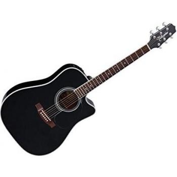 Guitarra Electroacústica Takamine EF341SC Negra Dreadnought