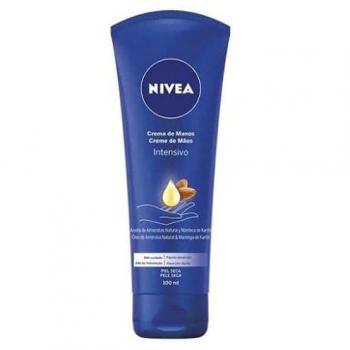 NIVEA - Crema de Manos Cuidado Intensivo 100 ml con aceite de almendras, crema hidratante para manos, fórmula intensiva para piel seca