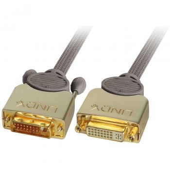 Cable de Video DVI-D Dual Link Oro 2m (Macho / Hembra)