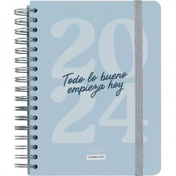 Agenda Mr. Wonderful 2024 Diaria - Todo lo bueno empieza hoy - Formato 15x21 cm