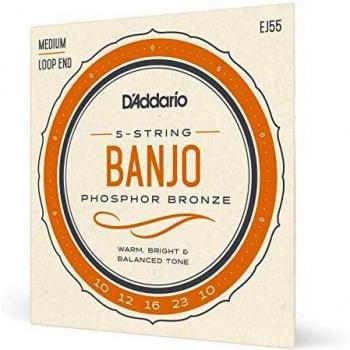D'Addario EJ55 Medium Banjo Strings - Phosphor Bronze