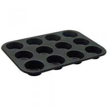 Zenker Black Metallic Molde Magdalenas, Antiadherente recubierta, 38 cm