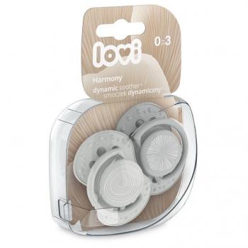 LOVI Dynamic Silicone Pacifier Harmony Boy 0-3 Months (2 Pack)