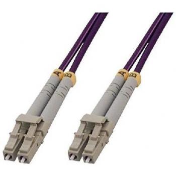 MCL 10m LC/LC OM4 Cable de Fibra optica Purple,Grey - Cable de Fibra óptica