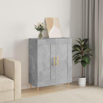 Aparador de madera de ingeniería 69,5x34x90 cm Mueble de Almacenaje de Salón, Buffet para salón, Armario Auxiliar, Armario de Almacenamiento gris hormigón