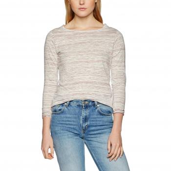edc by ESPRIT 017CC1K003, Camisa Manga Larga Mujer, Blanco