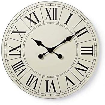 Nedis Reloj de Pared Circular 50 cm de diametro Numeros