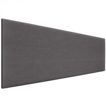 Cabecero Tapizado de Lino Natural Gris Oscuro 150x50cm para Cama Moderna