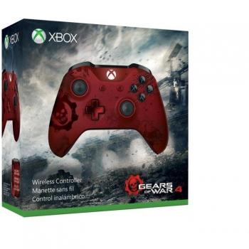 Microsoft - Controlador Inalámbrico Xbox One, Edición Limitada Gears Of War 4 Crimson Omen Rojo