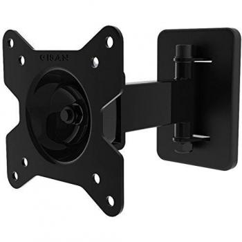 Gisan AX110 Soporte de Pared articulado, Acero, Negro, para TV LED/LCD de Peso máximo 20 kg y VESA 100 x 100 mm