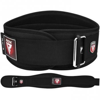 Cinturón de Gimnasio RDX para Levantamiento de Pesas de 6 Pulgadas, Color Negro, Talla S