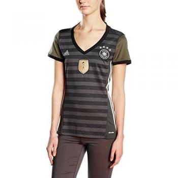 adidas Selección Alemnana Fútbol A Jsy W - Camiseta para mujer, color gris / verde / negro, talla XS