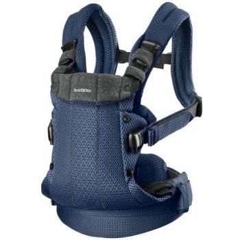 BABYBJÖRN Mochila Porta Bebé Harmony, 3D Malla, Azul Marino