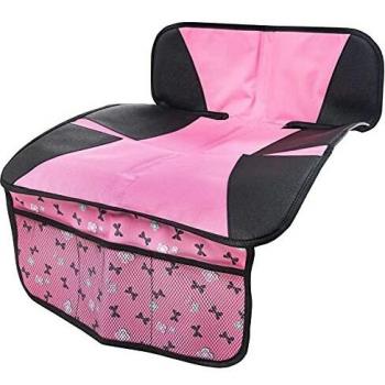 Protector de asiento para silla de bebé Walser Ballet Doll, funda gris/rosa, antideslizante y compatible con ISOFIX