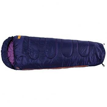 Easy Camp Mumienschlafsack Cosmos Junior - Saco de Dormir Momia para Acampada, Color Morado, Talla 32