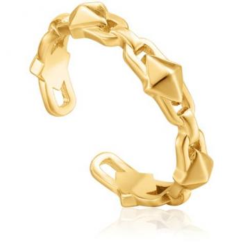 Anillo de Oro Rosa Ania Haie para Mujer con Detalle de Cadena - Modelo R025-02G