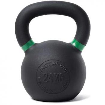 Kettlebell de Hierro Fundido 24 kg Singular WOD para Cross Training