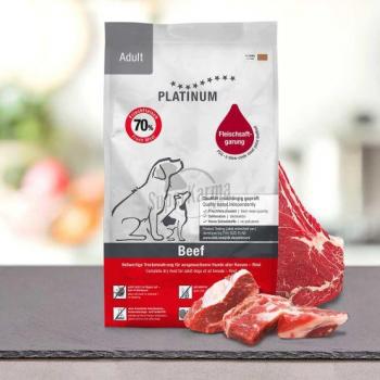 Platinum Natural Beef & Potato 5 Kg - Pienso seco para perros adultos, formulado con carne de ternera y patata, 100% natural, sin cereales ni aditivos artificiales, rico en proteínas y omega-3