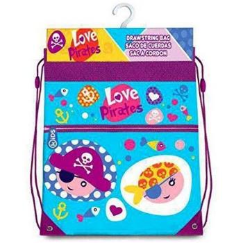 Kids Bolsa Cordones Gymbag 42Cm de Colección Piratas Deporte, Unisex Niños, Multicolor, 42 Cm