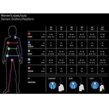 GORE BIKE WEAR Base Layer Windstopper Lady - Camiseta cuello de ciclismo para mujer, color negro, talla 36