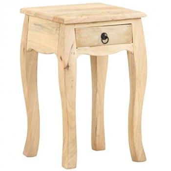 Solid Mango Wood Nightstand 11x11x18.1