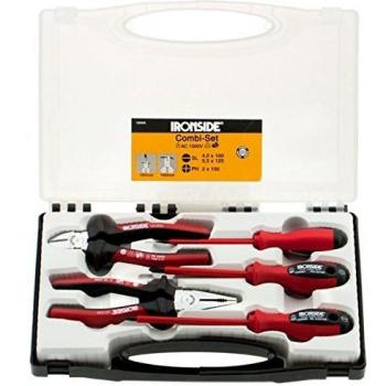 Ironside M262671 - Juego destornilladores+alicates elect 1000w