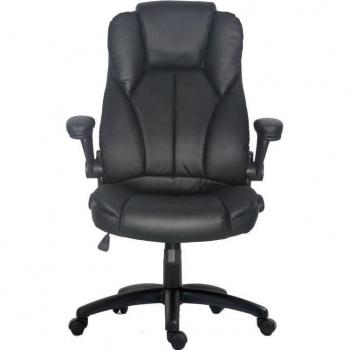 Equip 651006 Silla de Oficina Ejecutiva Ergonómica con Asiento Acolchado, Respaldo Acolchado, Reposabrazos Acolchados, Cuero de PU de Alta Calidad