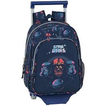 safta 612001020 Mochila pequeña Ruedas, Carro, Trolley Star Wars, Multicolor