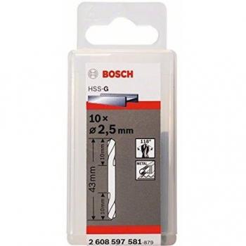 Bosch 2 608 597 581 - Pack de 10 brocas de doble punta