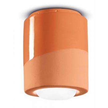 Lámpara de Techo Cilíndrica PI Ø 12,5 cm Naranja