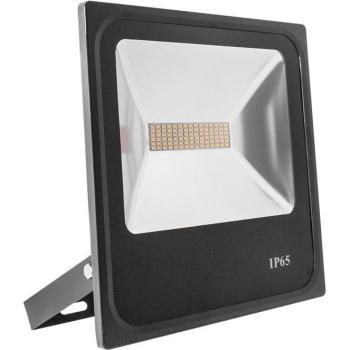 Proyector LED 50W IP65 3500lm 6400K 120° Negro C.27xAn.6xAl.28,5cm