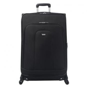Maleta Grande Andromeda 2.0 - Negro - Ruedas 360° - Seguridad y Comodidad - Tamaño 49 x 77 x 33 cm, Capacidad 108.29L, Manija Telesc