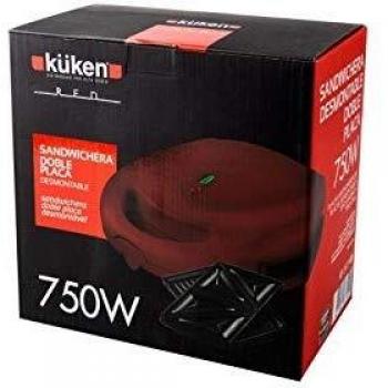KUKEN SANDWICHERA Desmontable Doble Placa 750 W
