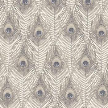 Organic Textures Peacock Feathers Beige Sandy Wallpaper