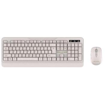 Kit Inalámbrico de Teclado y Ratón Tellur Green, 2.4 GHz, Nanoreceptor, Color Crema