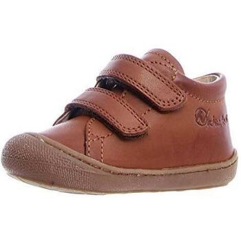 Zapato de Aprendizaje Naturino Cocoon para Bebés, Zapatilla con Cierre de Velcro y Forro Vegetal, Talla 24, Color Marrón