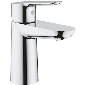 Grohe BauEdge - Grifo de lavabo de baño para instalación en un solo agujero. Tamaño S. Incluye sistema de ahorro de agua