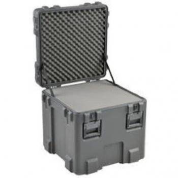 SKB 3R2424-24B-L Roto Mil-Std Waterproof Case 24 Deep with Layered Foam (No Wheels) 24 x 24 x 24