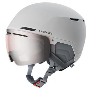 Casco de esquí y snowboard para mujer HEAD Cinema con visera, color blanco, talla media/grande
