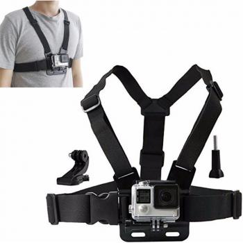 Correa de Pecho para Cámara de Acción Compatible con Gopro Hero 10, 9, 8, 7, 6, 5, 4 Max y SJCAM - Arnés de Montaje para Xiaomi Yi