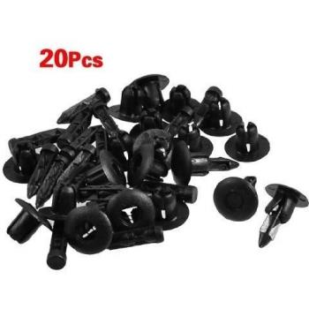 SODIAL(R) 20 x Clip Remache plastico de Tornillo Agujero 7mm